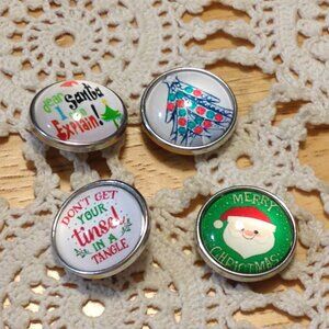 Christmas Snap Buttons standard size - Snap Chunks